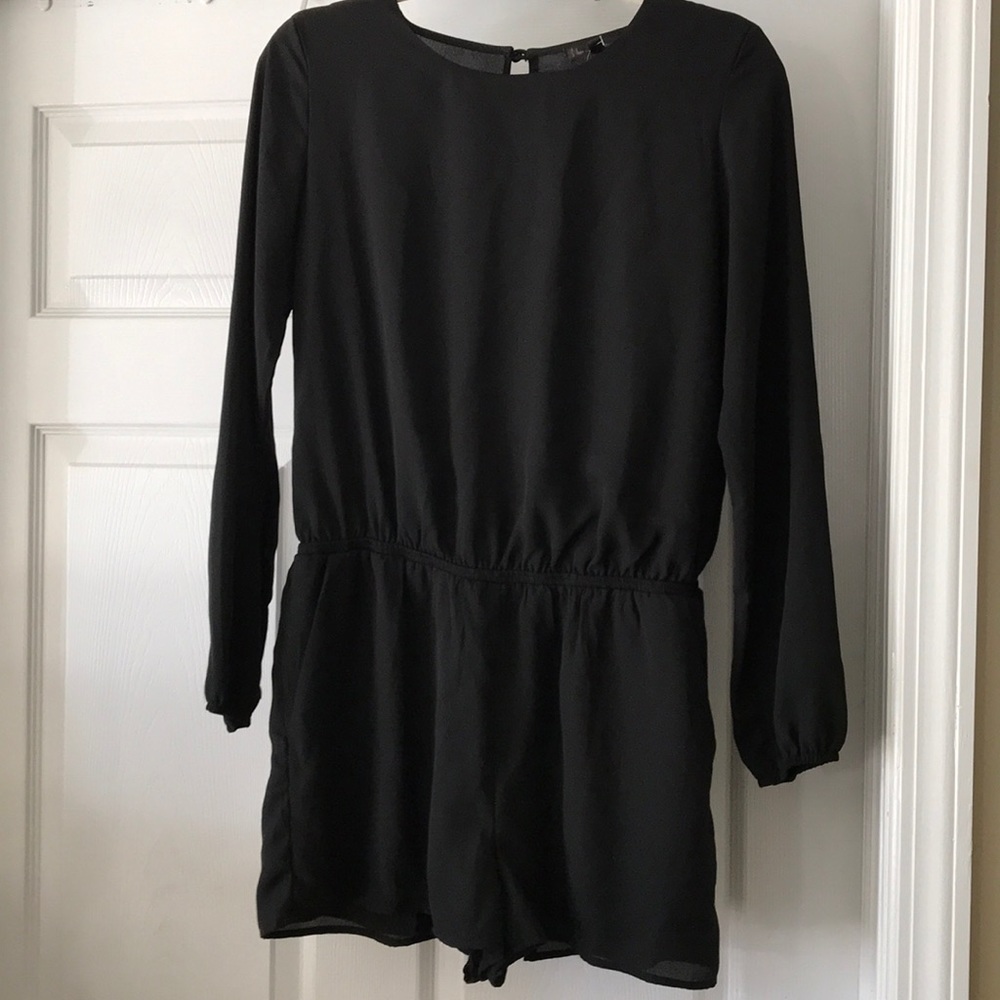 LUCCA COUTURE BLACK ROMPER